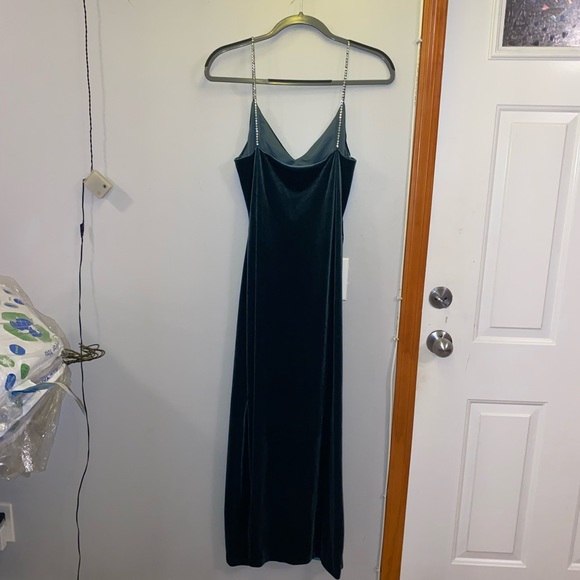 Velvet maxi dress with rhinestone sleeves from the & Other Stories. - Picture 4 of 8
